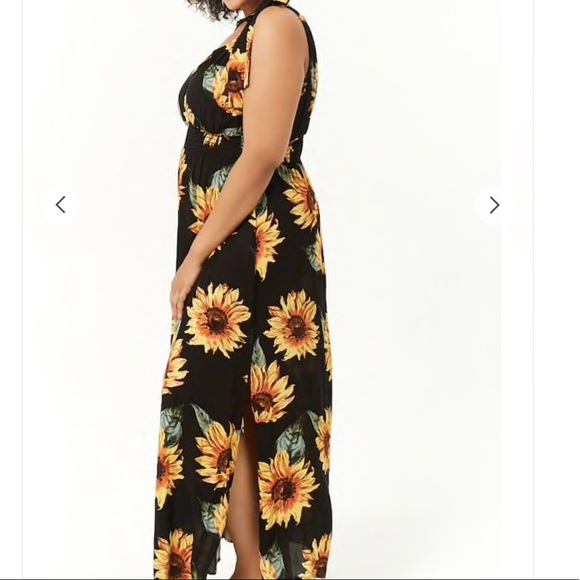sunflower maxi dress plus size
